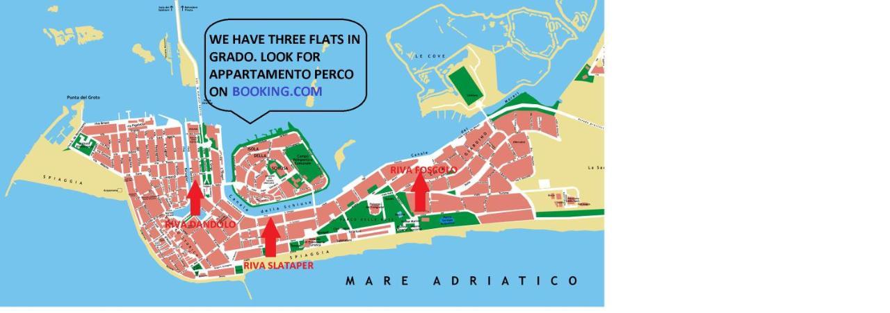 Appartamento Perco Riva Foscolo غرادو المظهر الخارجي الصورة