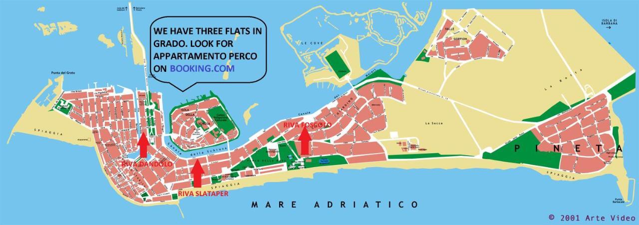 Appartamento Perco Riva Foscolo غرادو المظهر الخارجي الصورة